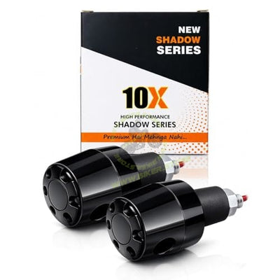 10X Universal Shadow Projecting Double Arrow Handle Bar End Weight for Motorcycle & Scooter | Premium ABS Body | Bright Logo Projection Light | Universal Fit Bike & Scooter Accessories | Pack of 2|B0H4YVV8YK