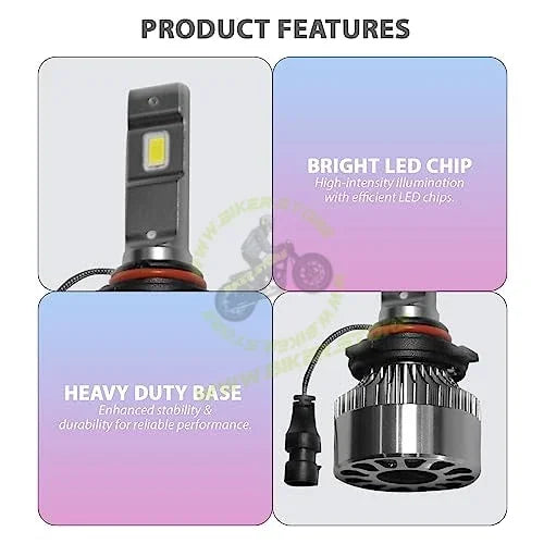 Phoenix 9005 LED Headlight Bulb 12V 6000K (1 Set) - Biker.Store - www.biker.store