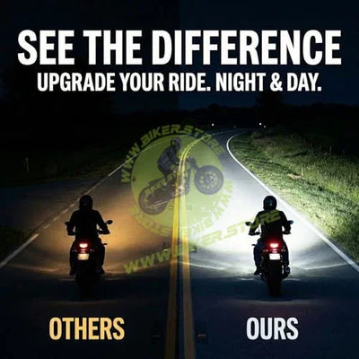 SSPEC Ultra Bright LED Headlight Bulb for Bike Scooter, H4 Automotive High/Low Beam, 200W, 20000 Lumens, 6500K, 12 Months Warranty (200 Watt) - Biker.Store - www.biker.store