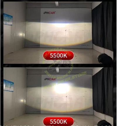 IPHCAR M617 3 Inch BI-LED (TRI COLOR) Laser Fog Lamp Projector 3 Inch High/Low beam With Integrated HID | For Four Wheelers - Biker.Store - www.biker.store