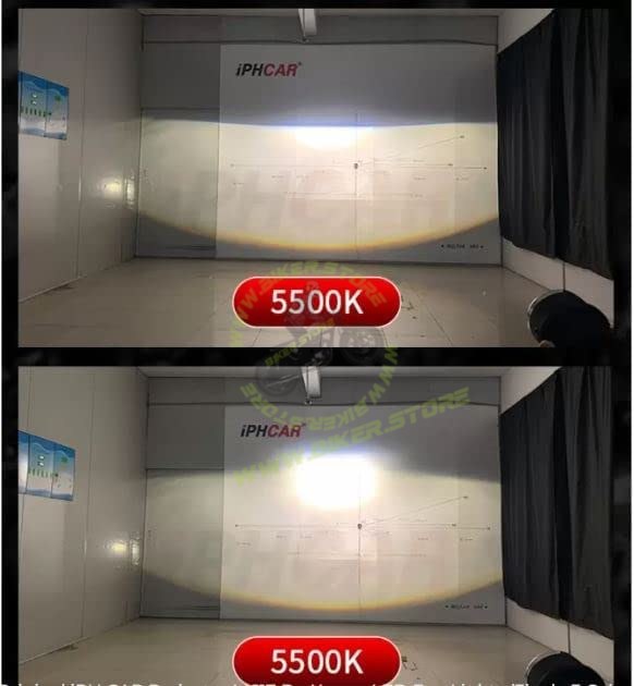 IPHCAR M617 3 Inch BI-LED (TRI COLOR) Laser Fog Lamp Projector 3 Inch High/Low beam With Integrated HID | For Four Wheelers - Biker.Store - www.biker.store
