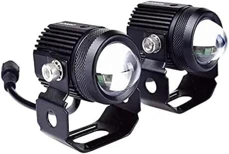 Original Mini Drive Fog Light White/Yellow with Adaptor Spotlight Foglight with Universal Fit for All Cars and Bikes - Yellow/ White - Biker.Store - www.biker.store