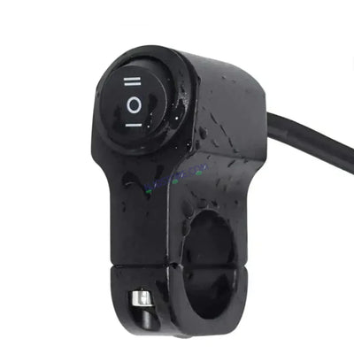 HJG Handlebar Switch 3 Way Universal 12V Handlebar CNC Metal Switch (3-Way) for All Bikes and Motorcycles HJG On-Off-On Headlight Fog Brake Light Switch Fit For All Motorcycles (Black) - Biker.Store - www.biker.store