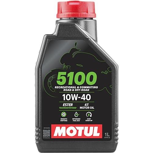 Motul 5100 4T 10W-40 Technosynthese Semi-Synthetic Engine Oil for Bikes | API SL/SJ/SH/SG | Advanced Engine Protection, Smooth Gear Shifting & Reliable Performance | 1L - Biker.Store - www.biker.store