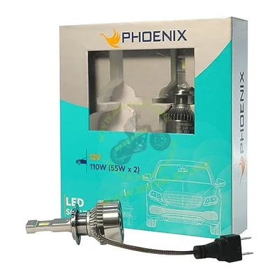 Phoenix H7 LED Headlight Bulb 12V 6000K (1 Set) - Biker.Store - www.biker.store