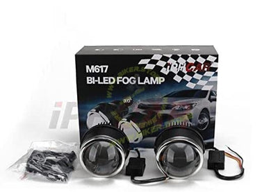 IPHCAR M617 3 Inch BI-LED (TRI COLOR) Laser Fog Lamp Projector 3 Inch High/Low beam With Integrated HID | For Four Wheelers - Biker.Store - www.biker.store