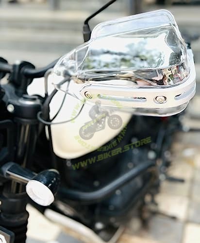MG Universal Hand Guard Knuckle Guard Brake/Clutch Lever Guard Protector/Wind Deflector for All Bikes (Pack of 2) High End Protection with Hardened Aluminium Knuckle Protection - Biker.Store - www.biker.store