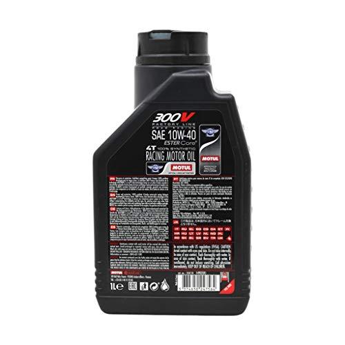 Motul 300V Factory Line Ester Core Fully Synthetic 10W-40 Petrol Engine Oil for Bikes (1 L | 104118) - Biker.Store - www.biker.store