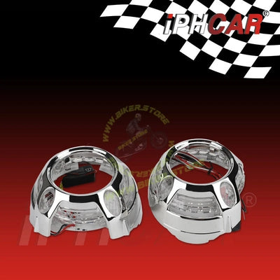 IPHCAR M617 3 Inch BI-LED (TRI COLOR) Laser Fog Lamp Projector 3 Inch High/Low beam With Integrated HID | For Four Wheelers - Biker.Store - www.biker.store