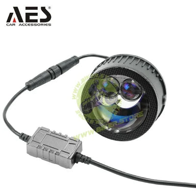 AES FX Automotive Bi-LED Fog Projector Retrofit Kit – 3 Inch Double Laser Lens, 45W/65W High Power, 3000K Yellow/4300K/5500K White Light, Universal Fog Lamp Upgrade - Biker.Store - www.biker.store