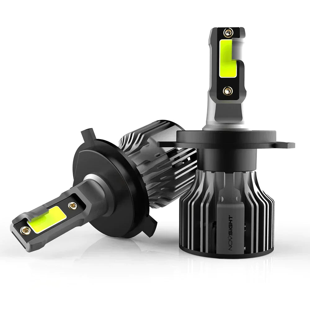 NightEye NovSight A500-N39 2PCS 72W DC9-32V Pair Car Headlight LED Bulbs 13,000LM/PAIR Car Headlamps 6500K IP68 Waterproof Super Bright - Biker.Store - www.biker.store