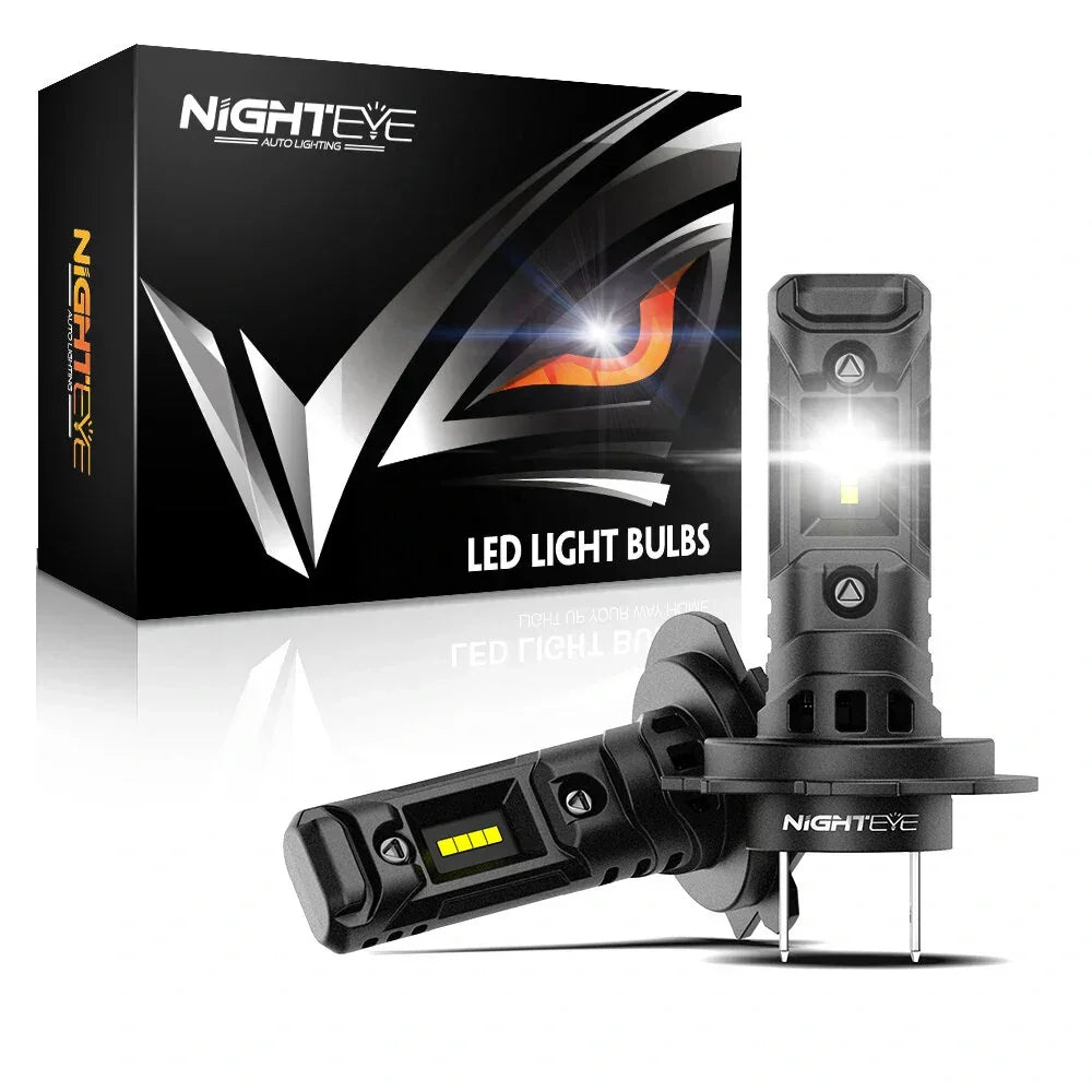 NightEye A315-S6 H7 Two Pin 6500K White 2PCS Car LED Headlight Bulb 14,000LM/Pair LED Headlamp IP Waterproof - Type H7 - Biker.Store - www.biker.store