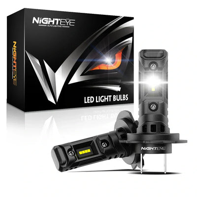 NightEye A315-S6 H7 Two Pin 6500K White 2PCS Car LED Headlight Bulb 14,000LM/Pair LED Headlamp IP Waterproof - Type H7 - Biker.Store - www.biker.store