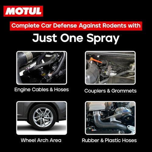Motul Rat Repellent Spray for Cars & Bikes – Protects Wiring and Engine Parts from Rats, Long-Lasting Natural Formula for Safe Vehicle Care, Suitable for All Vehicles, 200 ml|B0DBVSCYTP