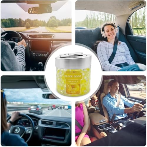 Black Odor Super Fragrance Black Odor Car Air Freshener B0-10| 130g Bubble Gel Balls | Long-Lasting Scent for Home, Office, Car, Bathroom & Closet | Odor Eliminator & Room Deodorizer (Lemon) - Biker.Store - www.biker.store