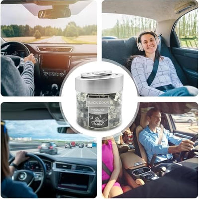 Black Odor Super Fragrance Black Odor Car Air Freshener B0-10| 130g Bubble Gel Balls | Long-Lasting Scent for Home, Office, Car, Bathroom & Closet | Odor Eliminator & Room Deodorizer (BK_ice) - Biker.Store - www.biker.store