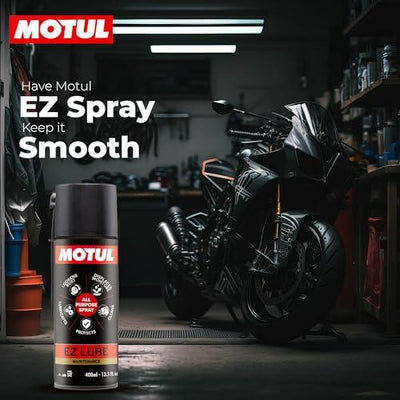 Motul EZ Lube 400 ml All-Purpose Spray Cleaner – Removes Rust & Stains, Lubricates Hinges and Furniture Joints, Ideal for Home, Car & Bike Maintenance|B0CBTXKM3N