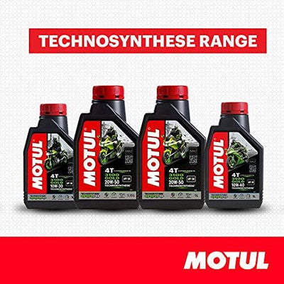 Motul 3100 4T Gold 20W-50 Technosynthese Semi-Synthetic Engine Oil for Bikes | API SM | High Performance Protection, Smooth Gear Shifting & Reliable Power | 1 L - Biker.Store - www.biker.store