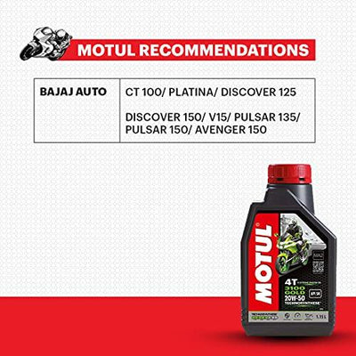 Motul 3100 4T Gold 20W-50 Technosynthese Semi-Synthetic Engine Oil for Bikes | API SM | High Performance Protection, Smooth Gear Shifting & Reliable Power | 1 L - Biker.Store - www.biker.store