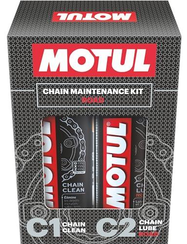 Motul Combo of C2 Chain Lube (400 ml) and C1 Chain Clean for All Bikes (400 ml) (LBCH014) - Biker.Store - www.biker.store