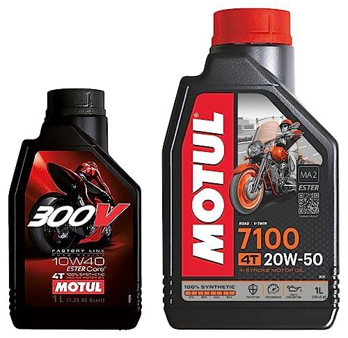 Motul 300V Factory Line Ester Core Fully Synthetic 10W-40 Petrol Engine Oil for Bikes (1 L | 104118) - Biker.Store - www.biker.store