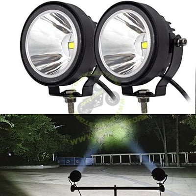HJG LED Round Driving Fog Lights OffRoad Driving Spot Lights 2Pcs 3 Inch Super Bright LED Pod lights Work Auxiliary Lights Ditch Lights fit for ATV UTV SUV Pickup Motorcycle Truck Car Golf Boat - Biker.Store - www.biker.store