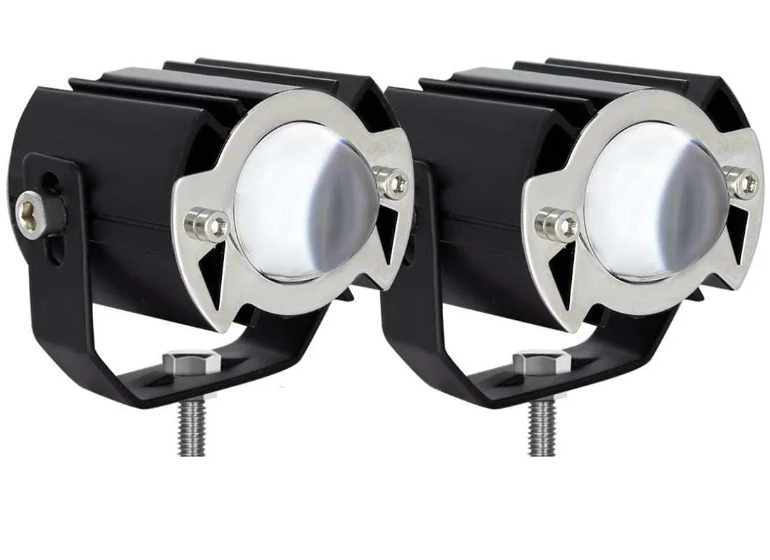 HJG ORIGINAL G15 30W Mini Drive Spotlight Yellow/White Motorcycle Mini Driving Fog Light 15000LM High/Low Beam Motorcycle Spot Light (Pack of 2) - Biker.Store - www.biker.store