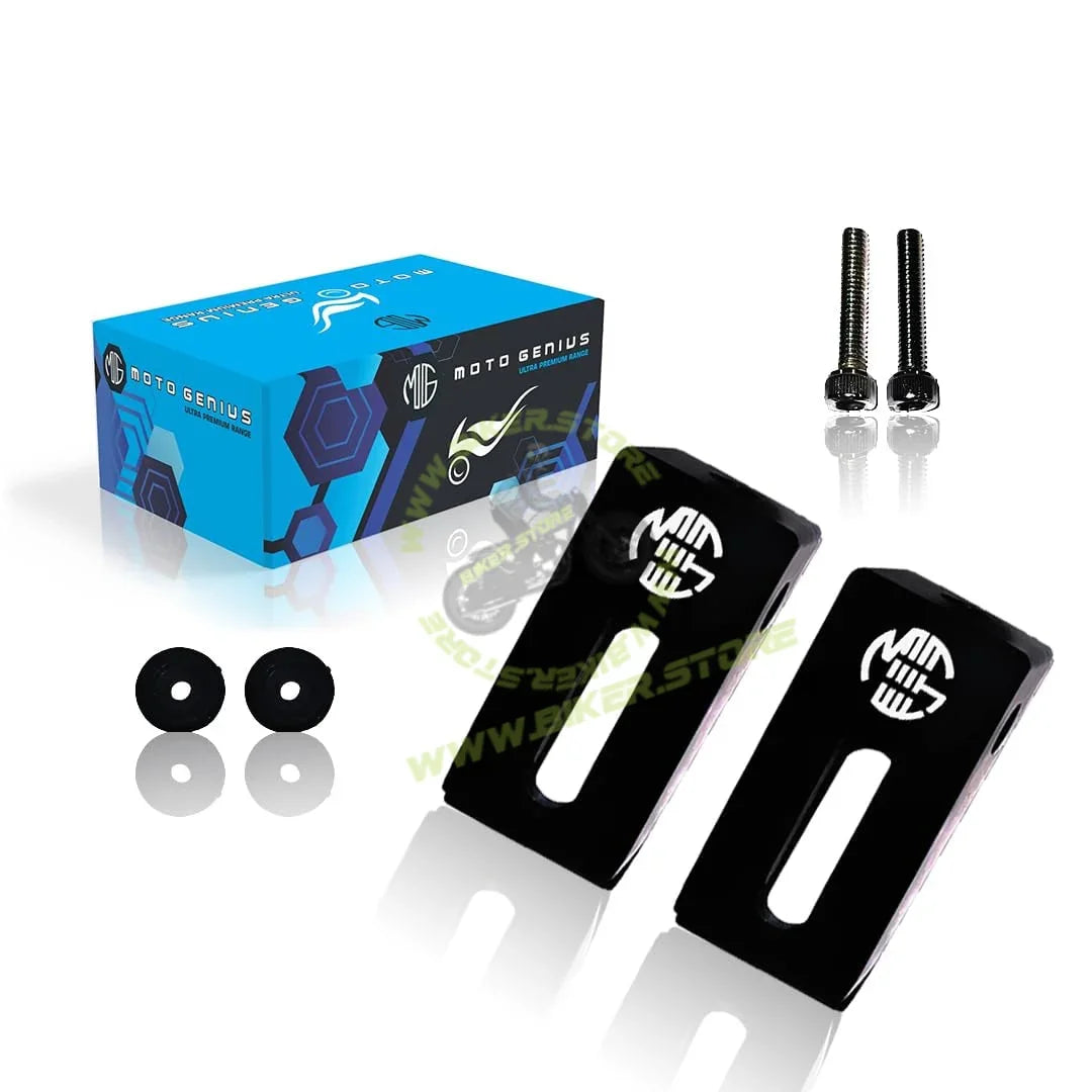 MOTO GENIUS Universal Fog Light Clamp for All Bikes | Durable Handlebar Mounting Solution (Pack of 2) 60MM - Biker.Store - www.biker.store