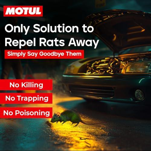 Motul Rat Repellent Spray for Cars & Bikes – Protects Wiring and Engine Parts from Rats, Long-Lasting Natural Formula for Safe Vehicle Care, Suitable for All Vehicles, 200 ml|B0DBVSCYTP