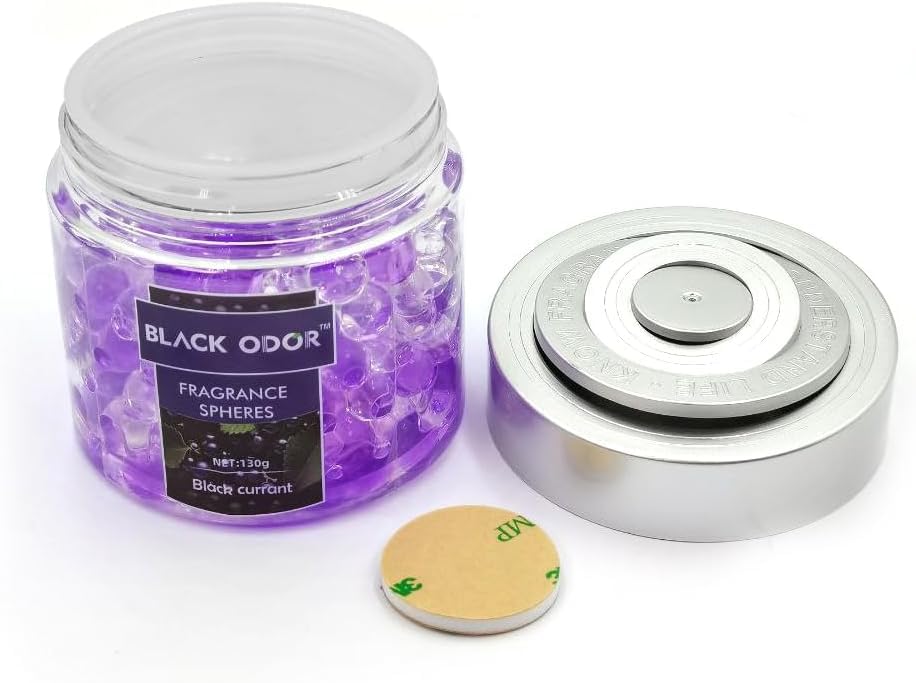 Black Odor Super Fragrance Black Odor Car Air Freshener B0-10| 130g Bubble Gel Balls | Long-Lasting Scent for Home, Office, Car, Bathroom & Closet | Odor Eliminator & Room Deodorizer (Black Currant) - Biker.Store - www.biker.store