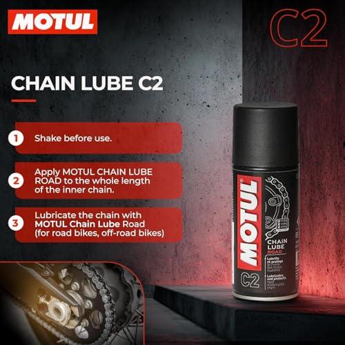 Chain Cleaner C1 (150 ml) & Chain Lube Road C2 (150 ml) | Chain Oil (300 ml, Pack of 1) - Biker.Store - www.biker.store