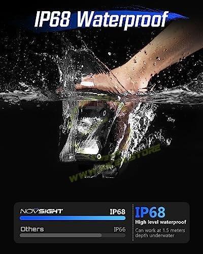 NOVSIGHT 4 inch LED Pod Ditch Lights - Powerful 4x4 Off-Road Light LED Cube Pod Lights IP68 Waterproof LED Fog Light Pod Spot Light for Jeep Truck Boat Motorcycle SUV ATV UTV - Biker.Store - www.biker.store