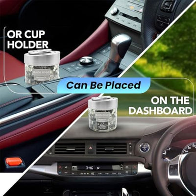 Black Odor Super Fragrance Black Odor Car Air Freshener B0-10| 130g Bubble Gel Balls | Long-Lasting Scent for Home, Office, Car, Bathroom & Closet | Odor Eliminator & Room Deodorizer (BK_ice) - Biker.Store - www.biker.store