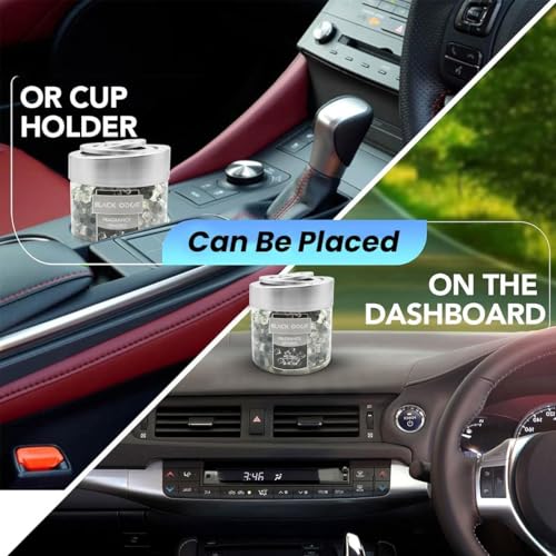 Black Odor Super Fragrance Black Odor Car Air Freshener B0-10| 130g Bubble Gel Balls | Long-Lasting Scent for Home, Office, Car, Bathroom & Closet | Odor Eliminator & Room Deodorizer (BK_ice) - Biker.Store - www.biker.store