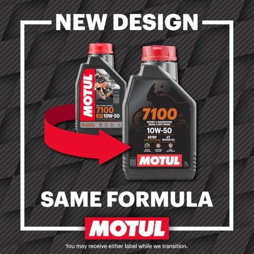 Motul 7100 4T API SN Fully Synthetic Ester Petrol Engine Oil for Bikes, 10W50 - 1L - Biker.Store - www.biker.store