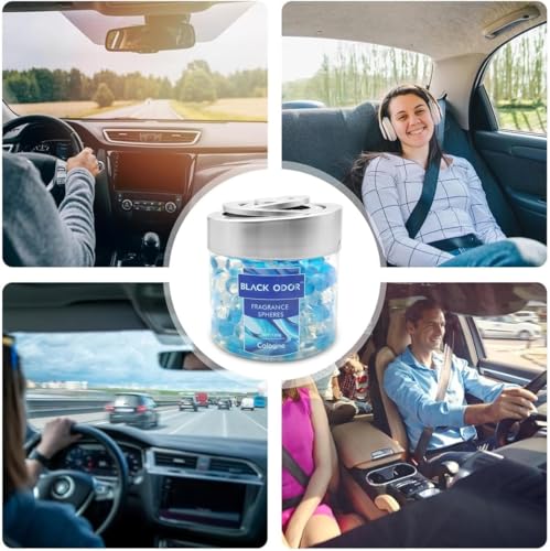 Black Odor Super Fragrance Black Odor Car Air Freshener B0-10| 130g Bubble Gel Balls | Long-Lasting Scent for Home, Office, Car, Bathroom & Closet | Odor Eliminator & Room Deodorizer (Cologne) - Biker.Store - www.biker.store