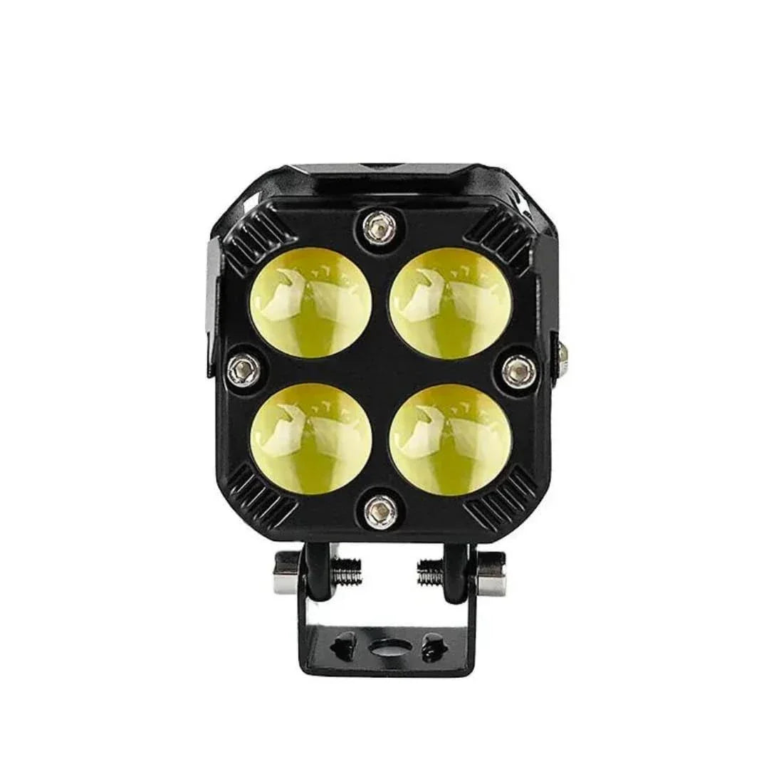 Original HJG 3-in-1 HJG Fog Light: 120W-12V Red, White, Yellow! Illuminate Your Ride with 4 LED Laser Widelight. Perfect for Bike, Car, Thar, Jeep Adventures - Biker.Store - www.biker.store