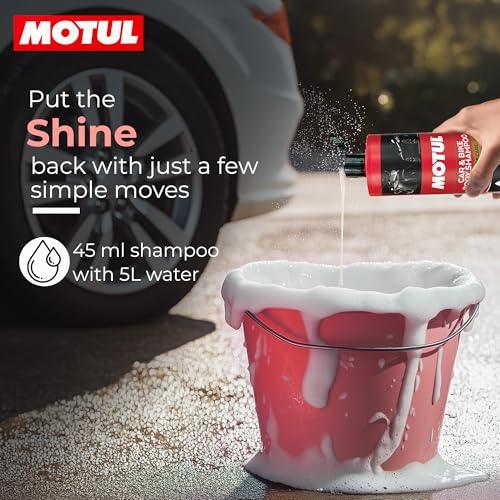 Motul Car & Bike Wash Shampoo 1L | High Foam Formula | Deep Cleaning & Streak-Free Shine | Removes Dirt & Road Grime | Cherry Fragrance | Safe for All Surfaces - Biker.Store - www.biker.store