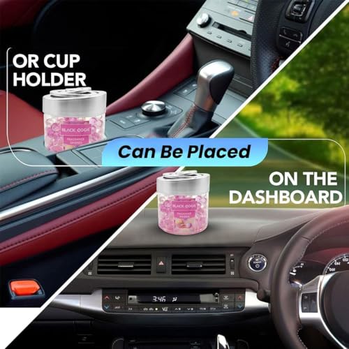 Black Odor Super Fragrance Black Odor Car Air Freshener B0-10| 130g Bubble Gel Balls | Long-Lasting Scent for Home, Office, Car, Bathroom & Closet | Odor Eliminator & Room Deodorizer (Bubble Gum) - Biker.Store - www.biker.store