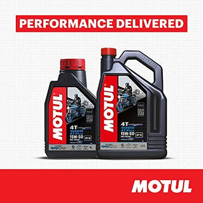 Motul 3000 4T Plus 15W-50 Engine Oil for Royal Enfield – HC-Tech Formula, API SM, Advanced Engine Protection, Smooth Performance & Long-Lasting Care, 2.5 L - Biker.Store - www.biker.store
