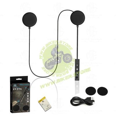 MOTO GENIUS BT11 Wireless Bluetooth Helmet Headset, Rechargeable Intercom with Mic, Hands-Free Calling, Music Control & 5-Hour Playtime - Biker.Store - www.biker.store