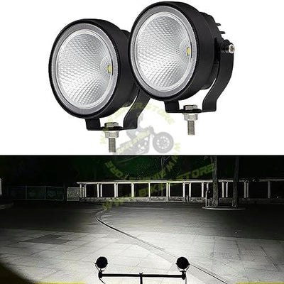 HJG LED Round Driving Fog Lights OffRoad Driving Spot Lights 2Pcs 3 Inch Super Bright LED Pod lights Work Auxiliary Lights Ditch Lights fit for ATV UTV SUV Pickup Motorcycle Truck Car Golf Boat - Biker.Store - www.biker.store