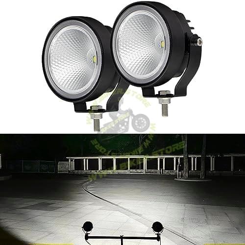 HJG LED Round Driving Fog Lights OffRoad Driving Spot Lights 2Pcs 3 Inch Super Bright LED Pod lights Work Auxiliary Lights Ditch Lights fit for ATV UTV SUV Pickup Motorcycle Truck Car Golf Boat - Biker.Store - www.biker.store