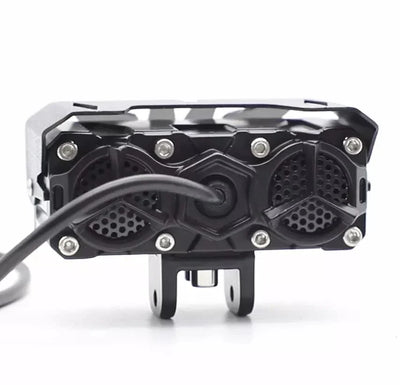 HJG Original 90W Mega Drive 3 Lens Dual Color White/Yellow LED Foglights (Set of 2) - Biker.Store - www.biker.store