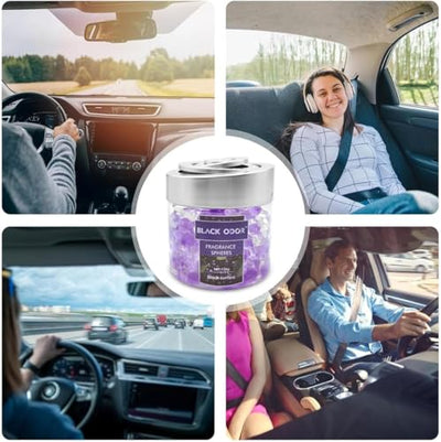 Black Odor Super Fragrance Black Odor Car Air Freshener B0-10| 130g Bubble Gel Balls | Long-Lasting Scent for Home, Office, Car, Bathroom & Closet | Odor Eliminator & Room Deodorizer (Black Currant) - Biker.Store - www.biker.store