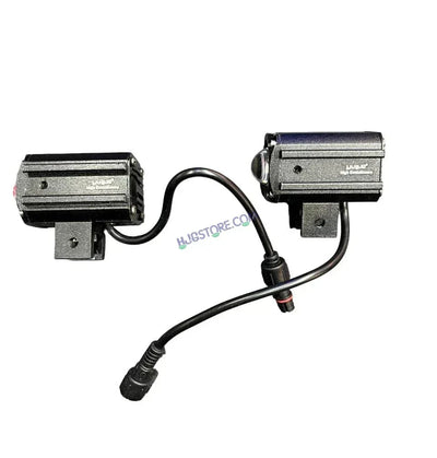HJG CO-2 30W plus 30W 60W (30 * 2) Future 1 LED Mini Drive Light Red Devil Eye Light Co2 Multiple Connecting Red Yellow White Color With Wiring Harness Kit - Biker.Store - www.biker.store