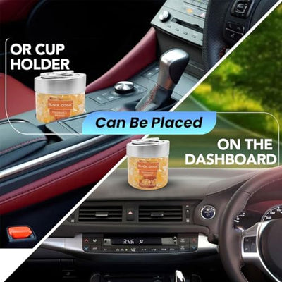Black Odor Super Fragrance Black Odor Car Air Freshener B0-10| 130g Bubble Gel Balls | Long-Lasting Scent for Home, Office, Car, Bathroom & Closet | Odor Eliminator & Room Deodorizer (Orange) - Biker.Store - www.biker.store