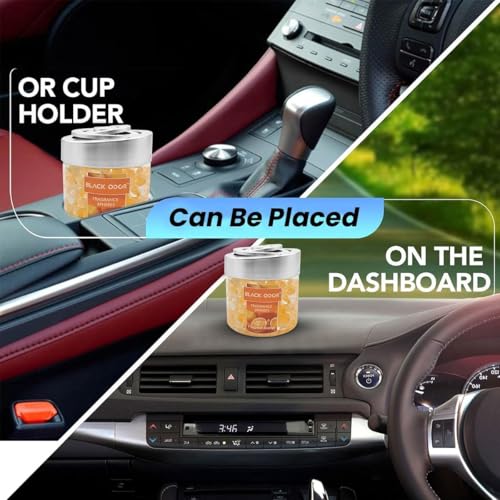 Black Odor Super Fragrance Black Odor Car Air Freshener B0-10| 130g Bubble Gel Balls | Long-Lasting Scent for Home, Office, Car, Bathroom & Closet | Odor Eliminator & Room Deodorizer (Orange) - Biker.Store - www.biker.store