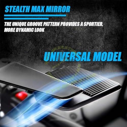 Aerodynamic Stealth Max Wing Bar End Mirrors Motorcycle Bar End Side Mirrors, Universal Aluminium Alloy, Compatible with Most Bikes - Biker.Store - www.biker.store