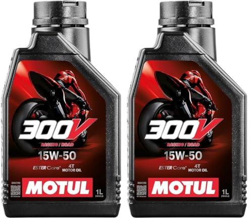 Motul 300V Factory Line 15W-50 Ester Core Fully Synthetic Engine Oil for Bikes | High-Performance Racing Formula, Superior Wear Protection & Power | 1 L - Biker.Store - www.biker.store